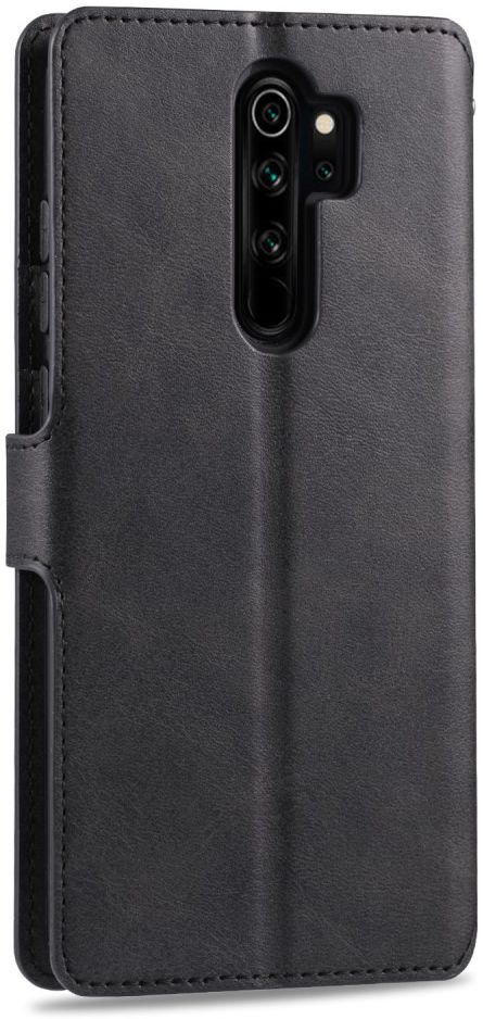 Xiaomi Redmi Note 8 Pro AZNS Portemonnee Stand Hoesje Zwart afbeelding 4