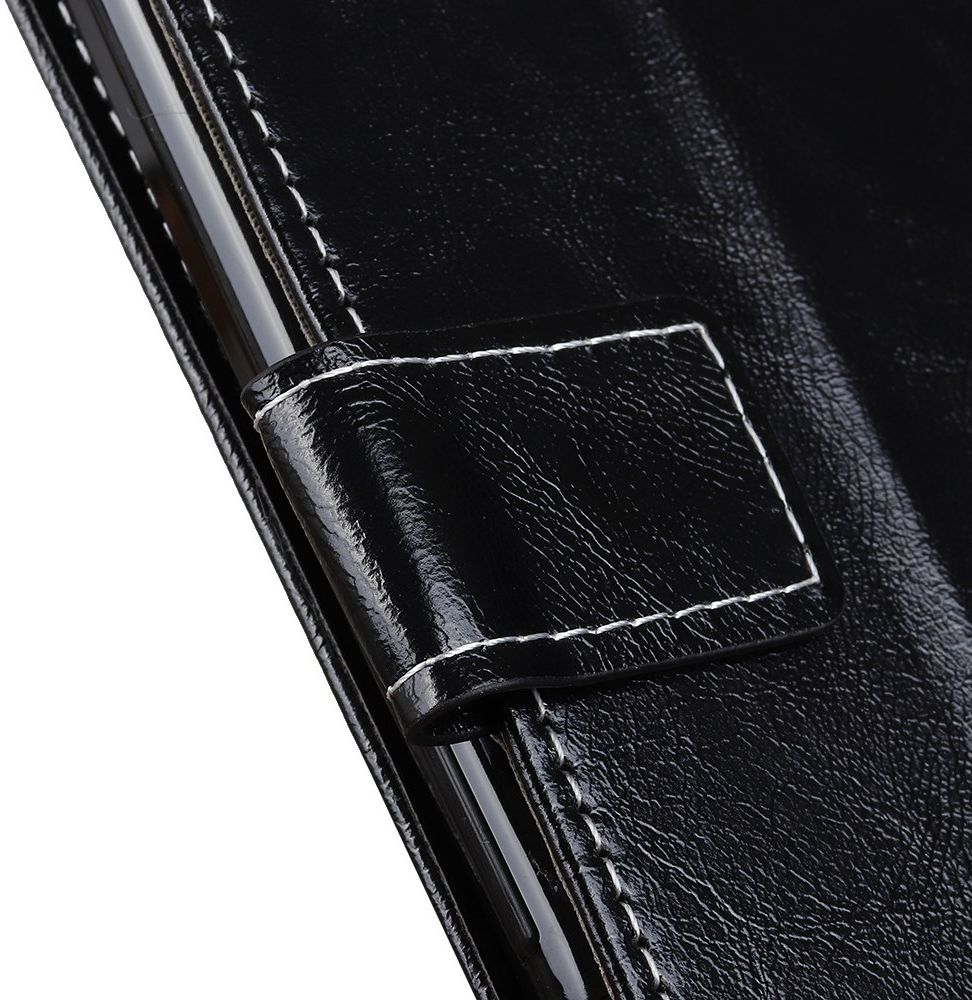 Alcatel 3X 2019 Crazy Horse Leren Portemonnee Hoesje Zwart afbeelding 5
