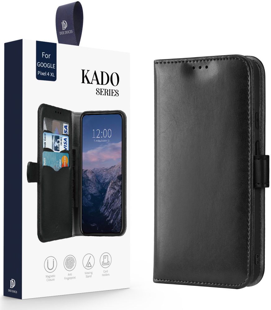 Dux Ducis Kado Series Google Pixel 4 XL Portemonnee Hoesje Zwart afbeelding 3