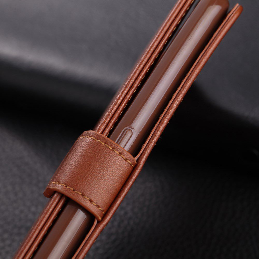 AZNS Oppo A5 / A9 2020 Portemonnee Stand Hoesje Bruin afbeelding 6