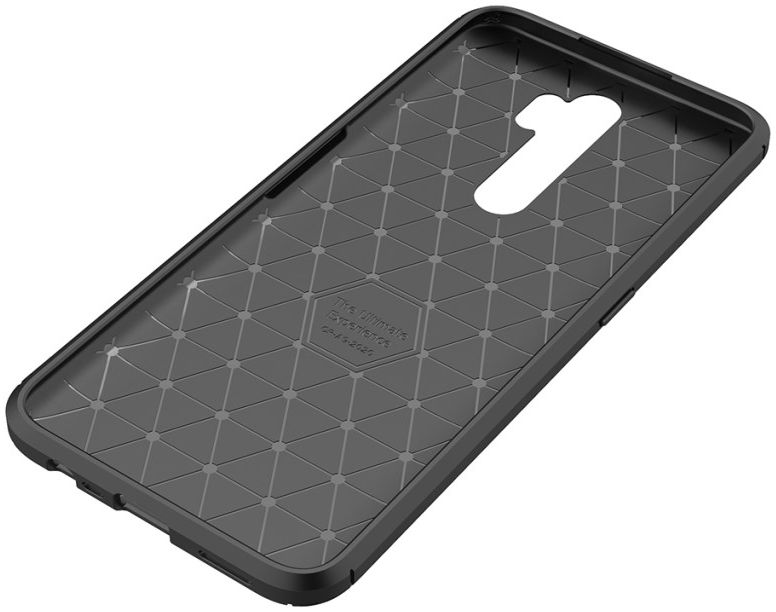 Oppo A5 / A9 2020 Siliconen Carbon Hoesje Zwart afbeelding 10
