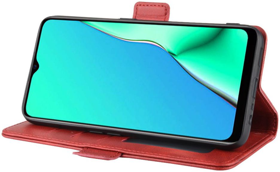 Oppo A5 / A9 (2020) Stand Portemonnee Hoesje Rood afbeelding 3