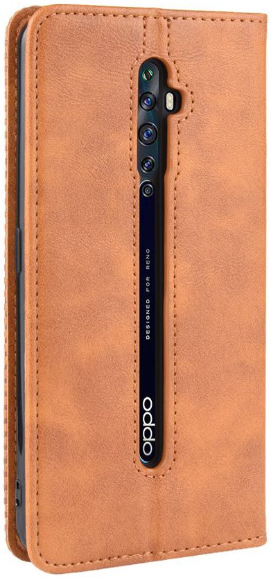 OPPO Reno 2Z Vintage Portemonnee Hoesje Bruin afbeelding 8