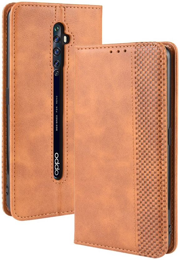 OPPO Reno 2Z Vintage Portemonnee Hoesje Bruin afbeelding 2