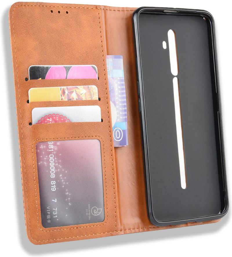 OPPO Reno 2Z Vintage Portemonnee Hoesje Bruin afbeelding 5