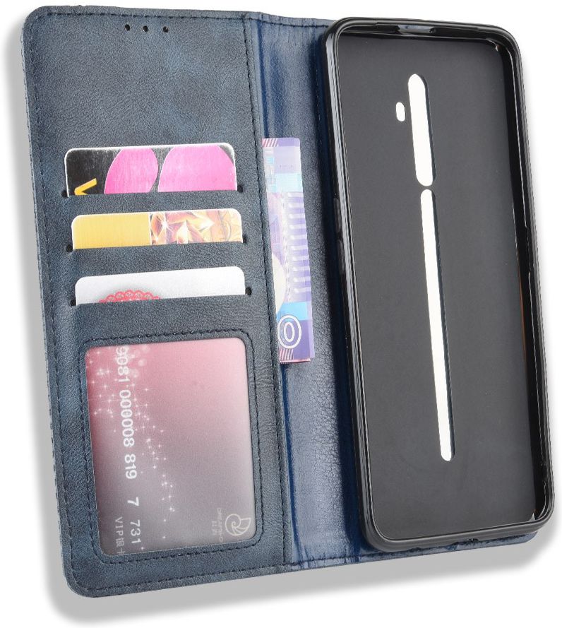 OPPO Reno 2Z Vintage Portemonnee Hoesje Blauw afbeelding 5
