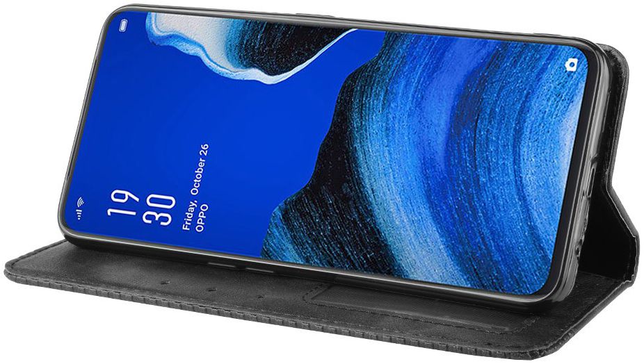 OPPO Reno 2Z Vintage Portemonnee Hoesje Zwart afbeelding 7