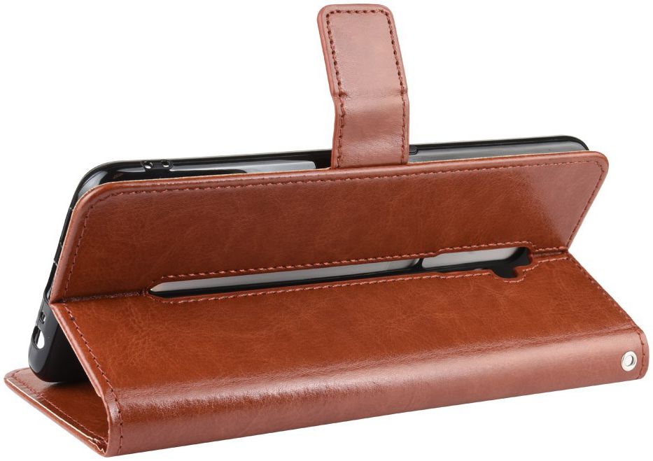 OPPO Reno 2Z Book Case Portemonnee Hoesje Bruin afbeelding 3