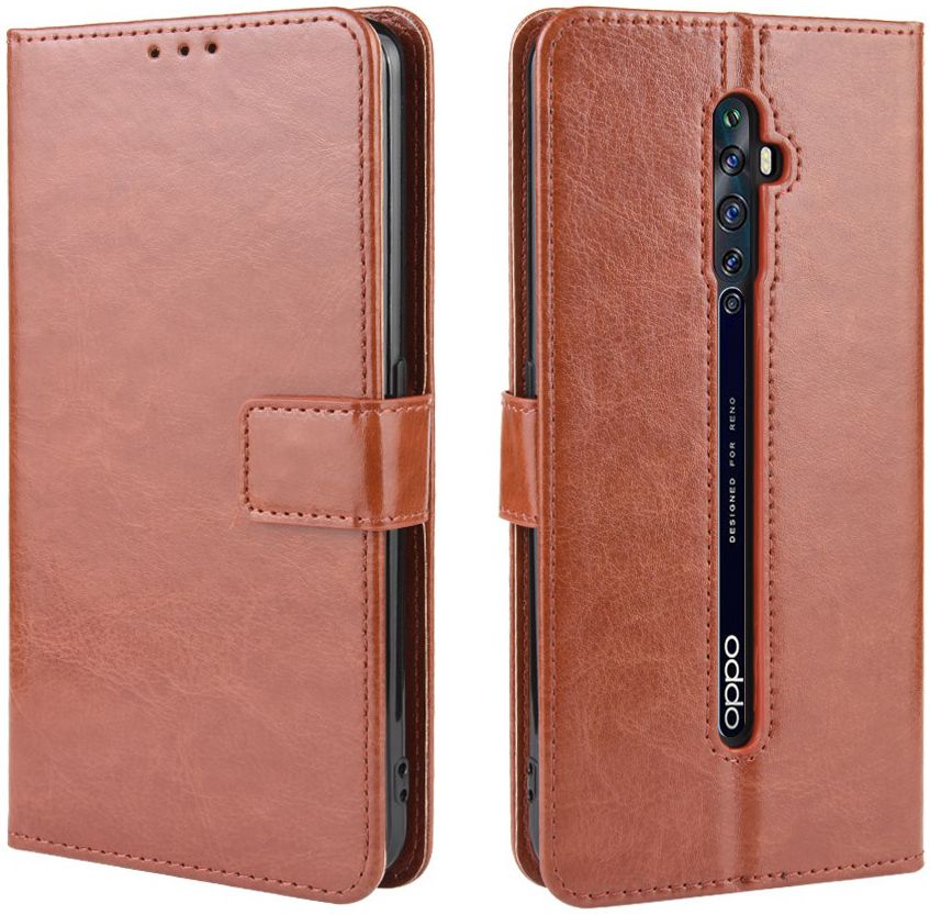 OPPO Reno 2Z Book Case Portemonnee Hoesje Bruin afbeelding 7
