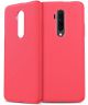 OnePlus 7T Pro Twill Slim Texture Back Cover Rood