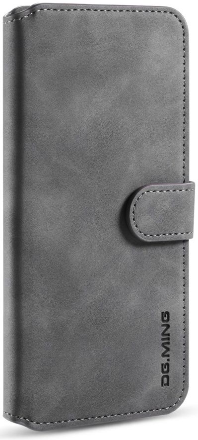 DG Ming Retro Portemonnee OnePlus 7T Hoesje Grijs afbeelding 5