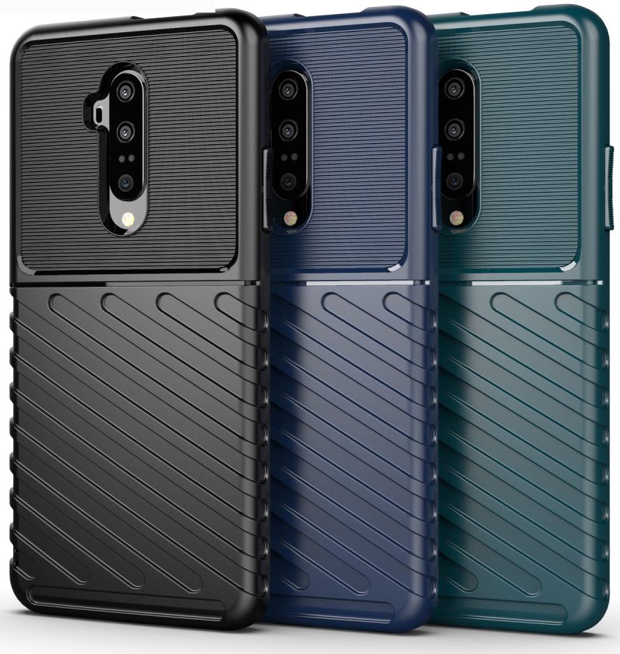 OnePlus 7T Pro Twill Texture Hoesje Groen afbeelding 3