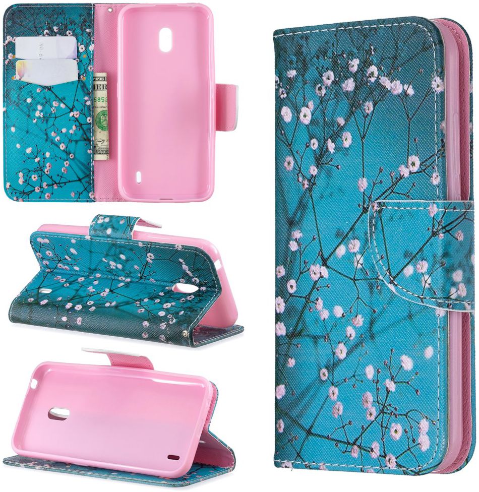 Nokia 2.2 Portemonnee Hoesje met Bloeiende Boom Print afbeelding 6