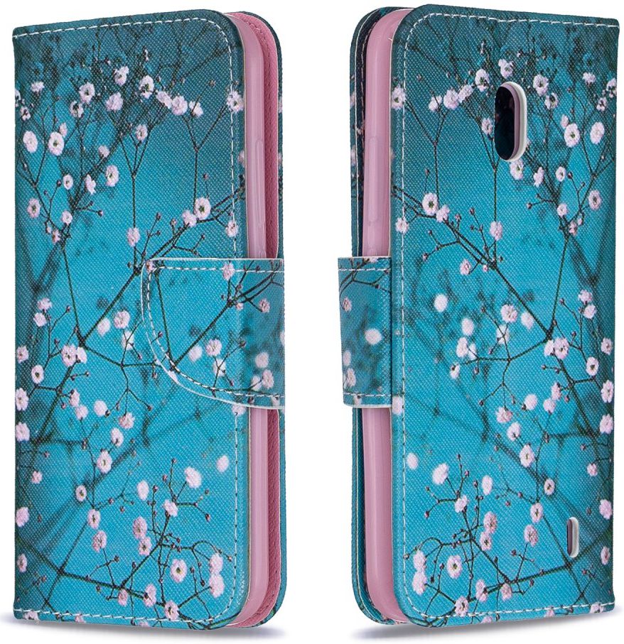 Nokia 2.2 Portemonnee Hoesje met Bloeiende Boom Print afbeelding 4