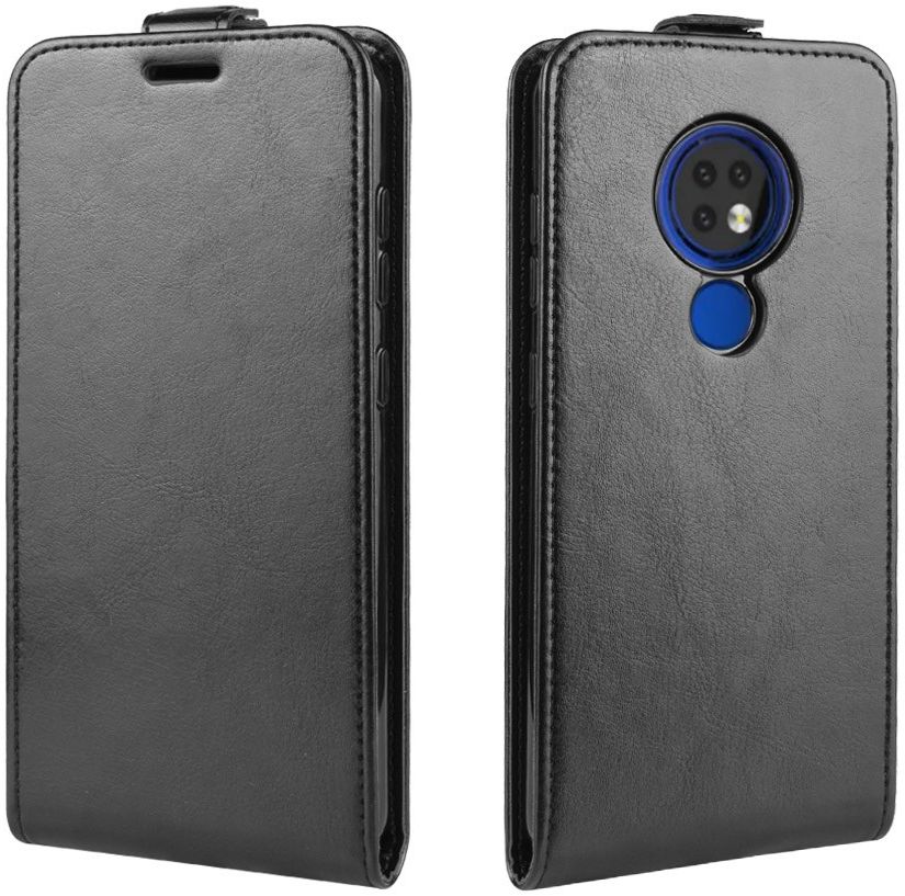 Nokia 6.2 / 7.2 Verticale Flipcase Zwart afbeelding 2