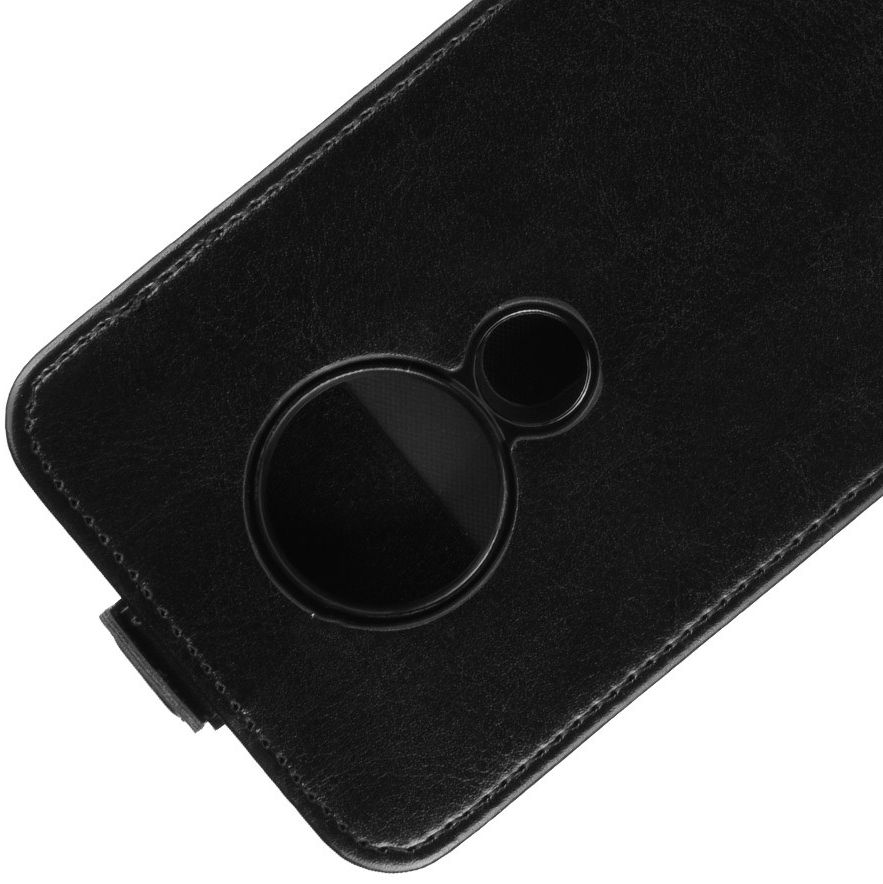 Nokia 6.2 / 7.2 Verticale Flipcase Zwart afbeelding 3