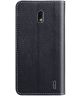 Nokia 2.2 Portemonnee Hoesje met Bladeren Zwart
