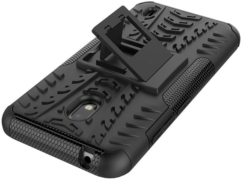 Nokia 2.2 Robuust Hybride Hoesje Zwart afbeelding 7