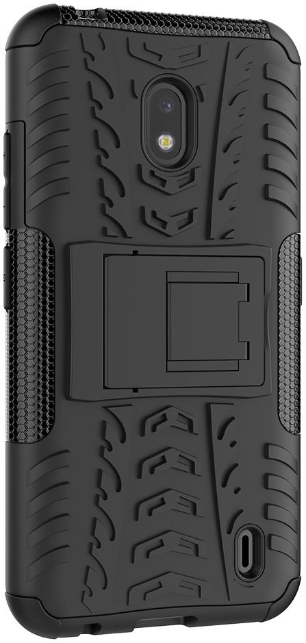 Nokia 2.2 Robuust Hybride Hoesje Zwart afbeelding 8