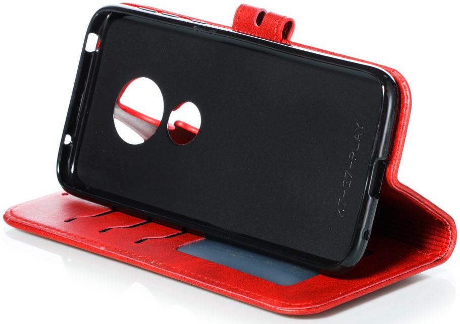 Nokia 6.2 / 7.2 Portemonnee Hoesje Met Kat Rood afbeelding 5