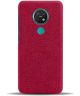 Nokia 7.2 Stof Hard Back Cover Rood