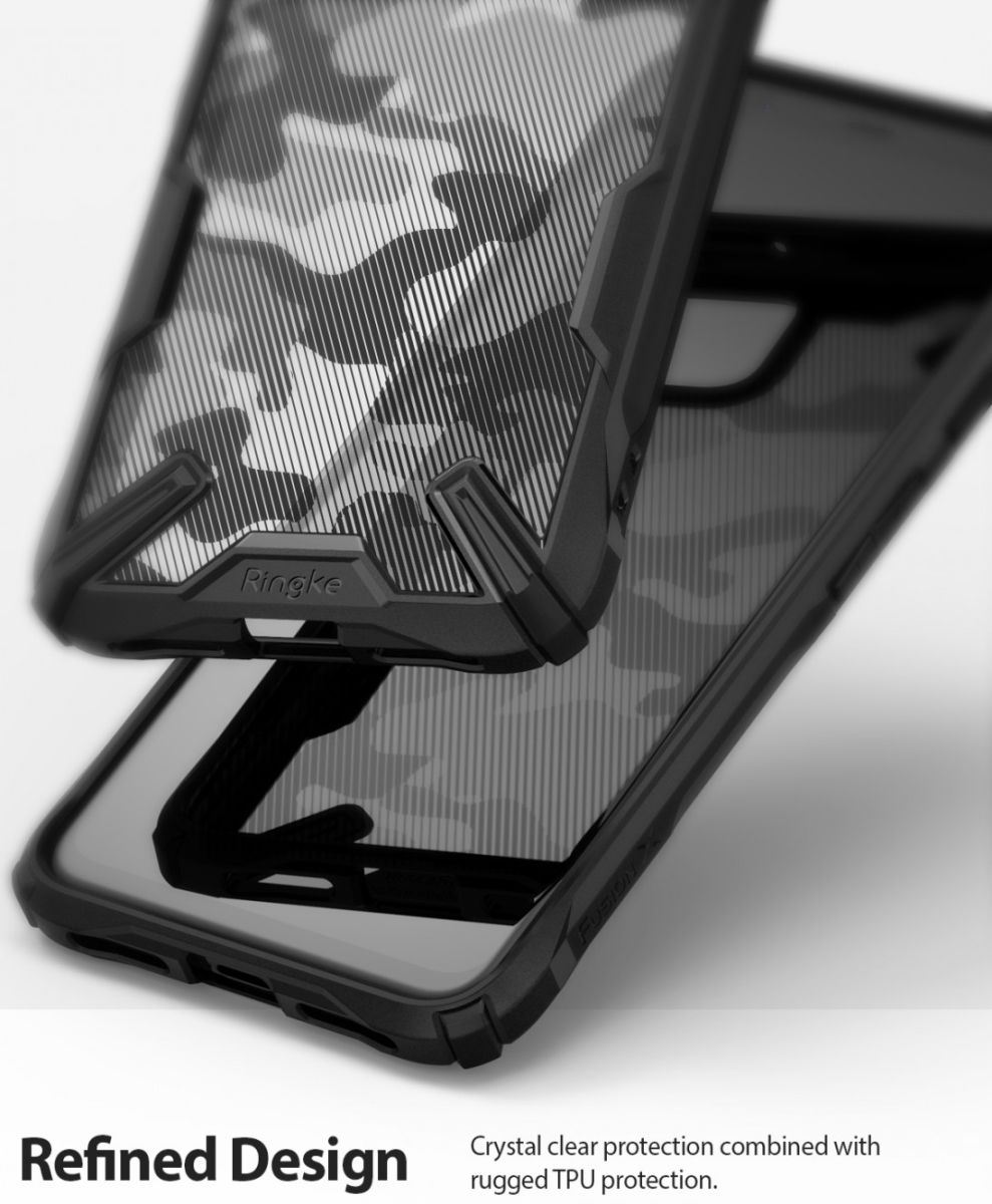 Ringke Fusion X Design Google Pixel 4 Hoesje Camo Zwart afbeelding 5