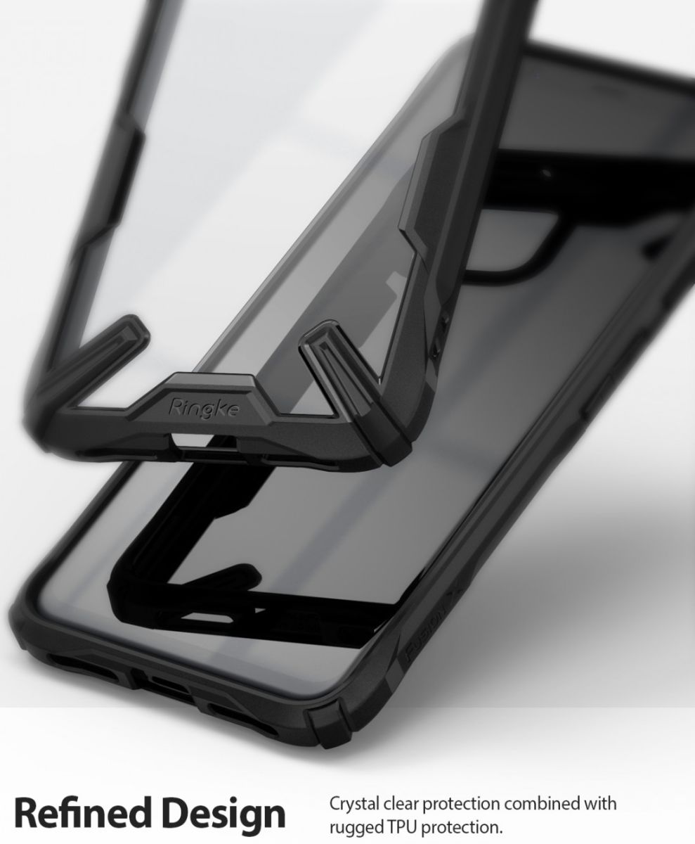Ringke Fusion X Google Pixel 4 XL Hoesje Transparant / Zwart afbeelding 3