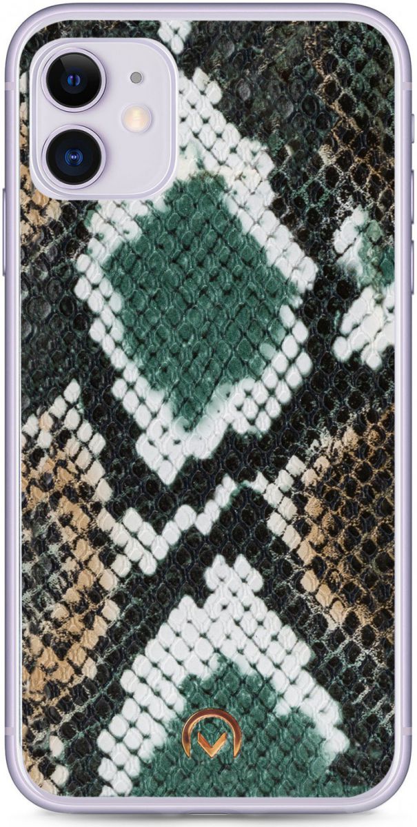 Mobilize Velvet Clutch Apple iPhone 11 Hoesje Green Snake afbeelding 3