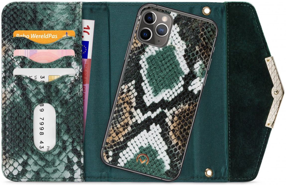 Mobilize Velvet Clutch Apple iPhone 11 Pro Max Hoesje Green Snake afbeelding 1