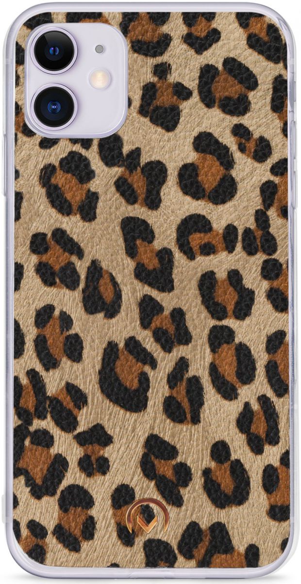 Mobilize Velvet Clutch Apple iPhone 11 Hoesje Green Leopard afbeelding 3