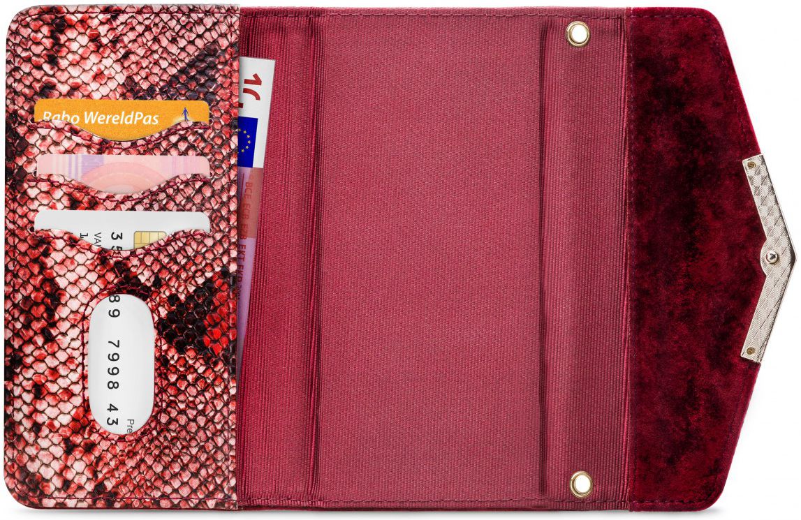 Mobilize Velvet Clutch Apple iPhone 11 Pro Hoesje Red Snake afbeelding 4