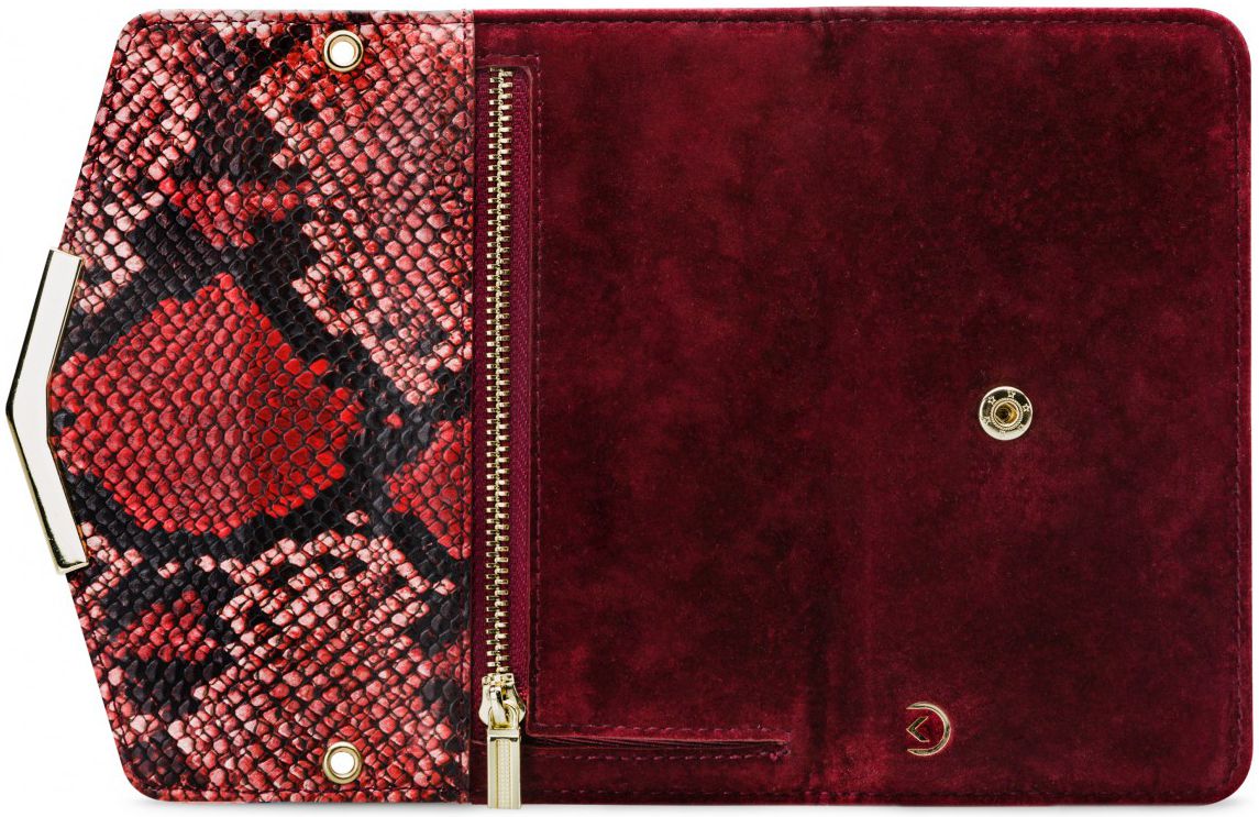 Mobilize Velvet Clutch Apple iPhone 11 Pro Hoesje Red Snake afbeelding 5