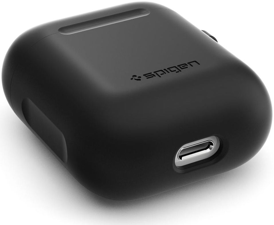 Spigen Silicone Fit Apple AirPods Hoesje Zwart afbeelding 6
