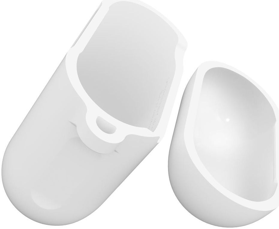 Spigen Silicone Fit Apple AirPods Hoesje Wit afbeelding 2