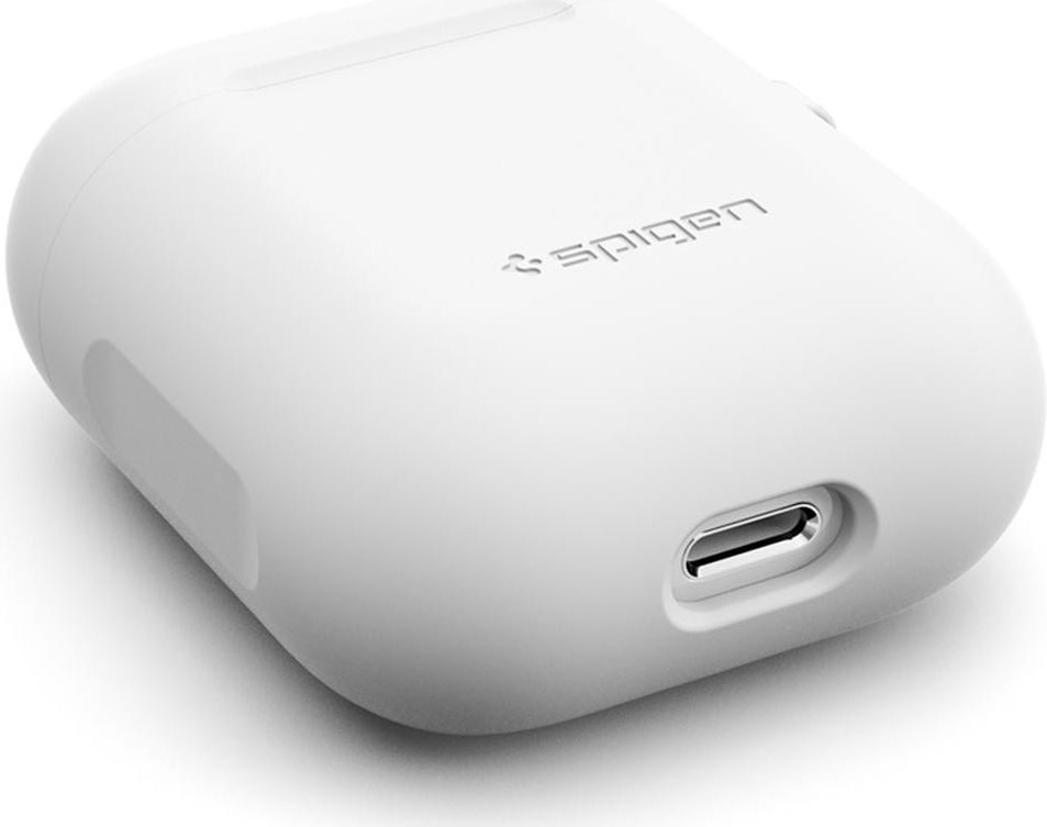 Spigen Silicone Fit Apple AirPods Hoesje Wit afbeelding 6