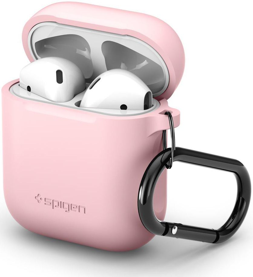 Spigen Silicone Fit Apple AirPods Hoesje Roze afbeelding 1