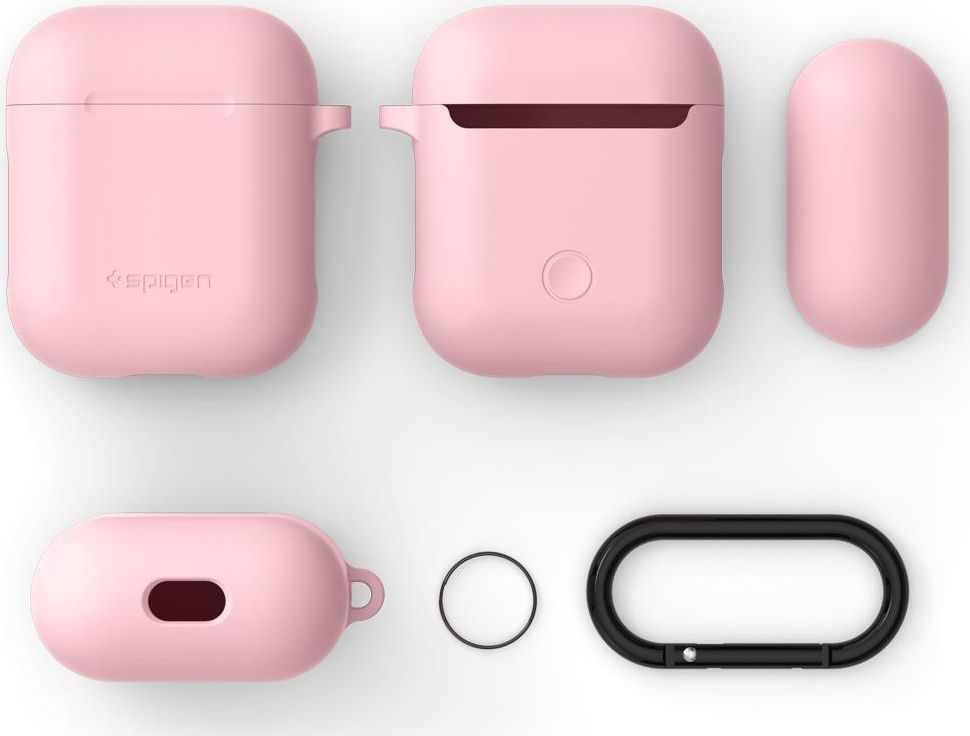 Spigen Silicone Fit Apple AirPods Hoesje Roze afbeelding 7
