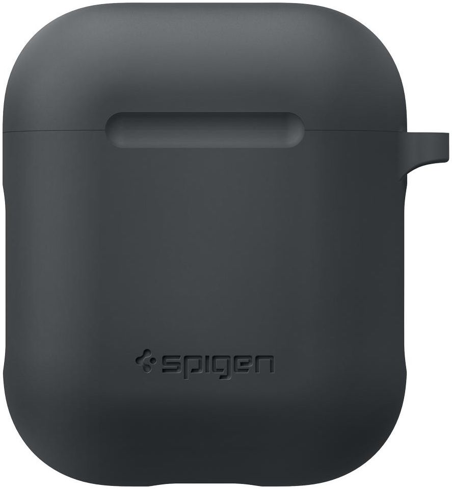 Spigen Silicone Fit Apple AirPods Hoesje Grijs afbeelding 4