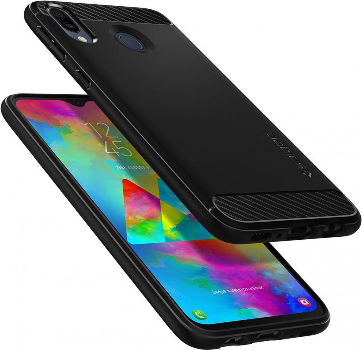 Spigen Rugged Armor Samsung Galaxy M20 Hoesje Zwart afbeelding 2
