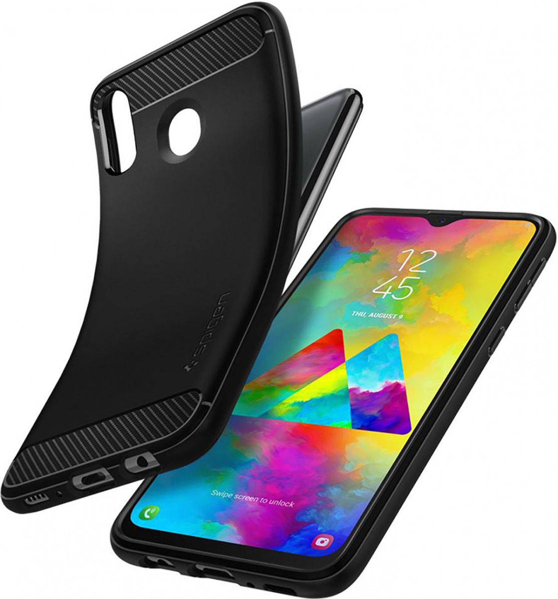 Spigen Rugged Armor Samsung Galaxy M20 Hoesje Zwart afbeelding 3