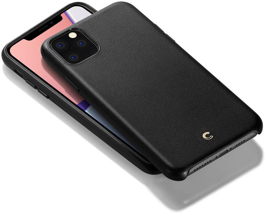Spigen Ciel by Cyrill Basic iPhone 11 Pro Max Hoesje Leather Black afbeelding 2