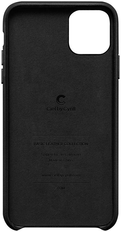 Spigen Ciel by Cyrill Basic iPhone 11 Pro Max Hoesje Leather Black afbeelding 1
