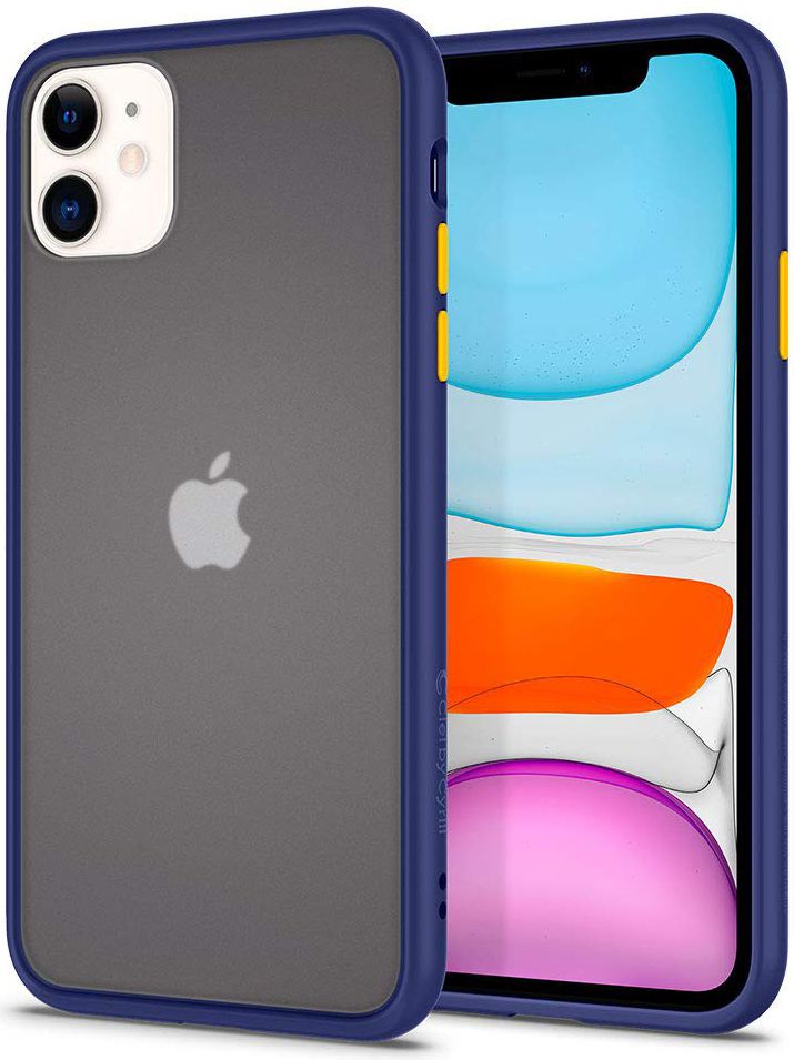 Spigen Ciel Color Brick Apple iPhone 11 Hoesje Back Cover Blauw afbeelding 1
