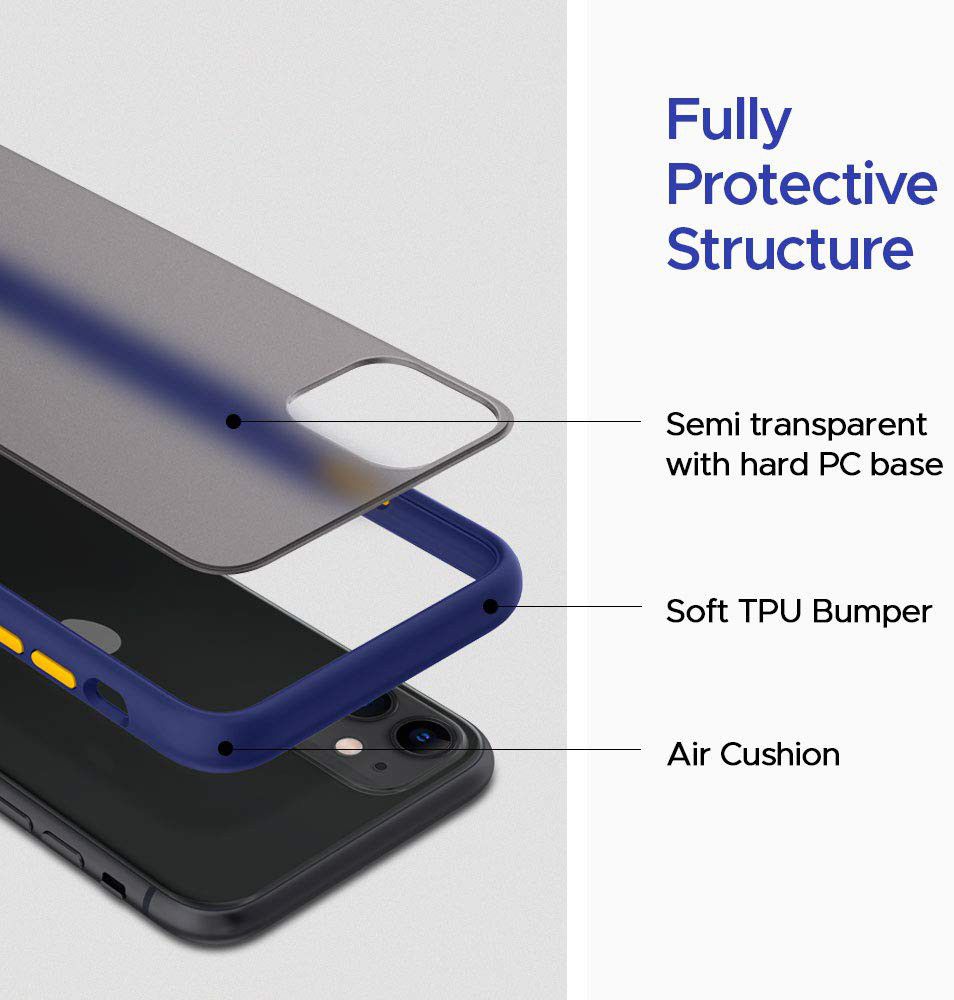 Spigen Ciel Color Brick Apple iPhone 11 Hoesje Back Cover Blauw afbeelding 2