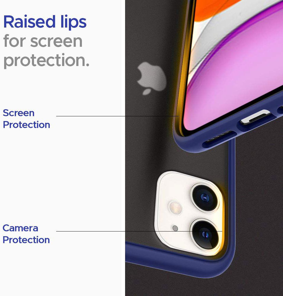 Spigen Ciel Color Brick Apple iPhone 11 Hoesje Back Cover Blauw afbeelding 4