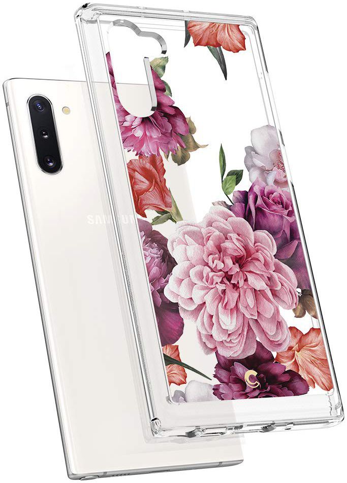Spigen Ciel by Cyrill Cecile Galaxy Note 10 Hoesje Rose Floral afbeelding 2
