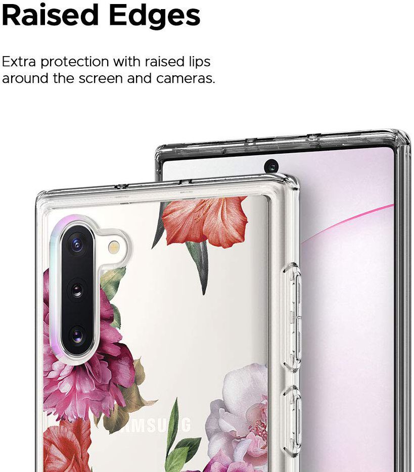Spigen Ciel by Cyrill Cecile Galaxy Note 10 Hoesje Rose Floral afbeelding 3
