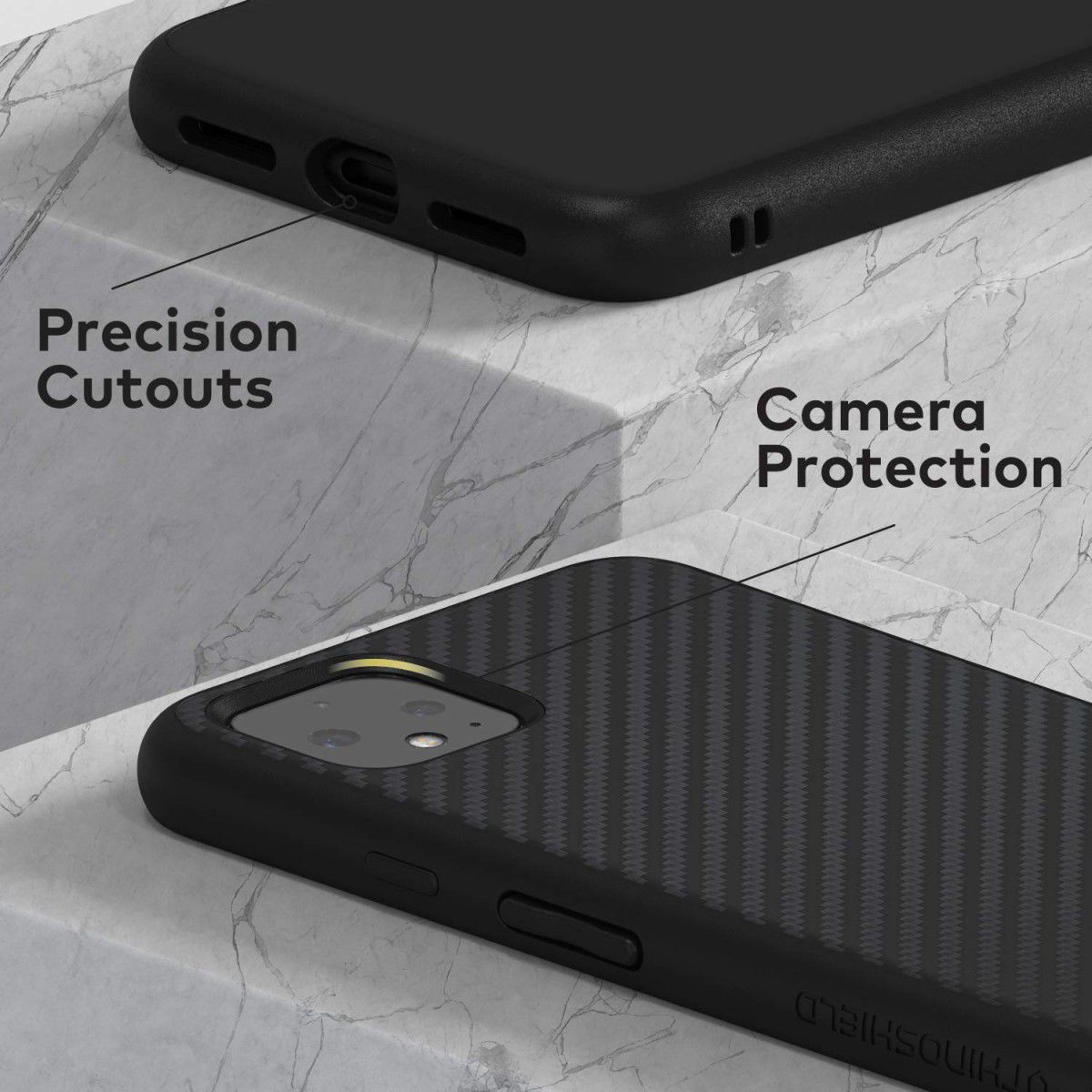 RhinoShield SolidSuit Google Pixel 4 XL Hoesje Classic Zwart afbeelding 5