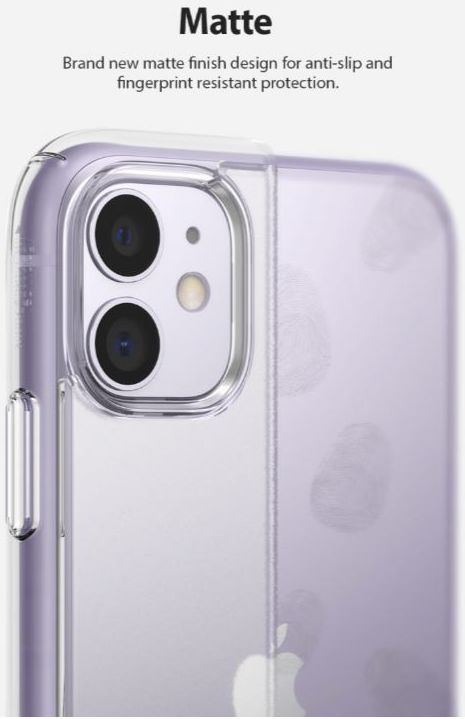 Ringke Fusion Matte Apple iPhone 11 Hoesje Transparant afbeelding 2