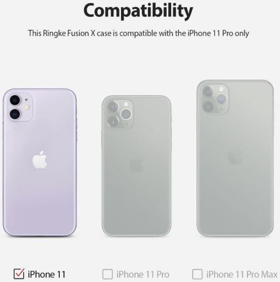 Ringke Fusion Matte Apple iPhone 11 Hoesje Transparant afbeelding 4